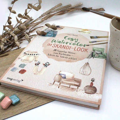 Cosy Watercolor Buch  Im Skandi-Look  von Lena Ullmann @pinsel.yoga